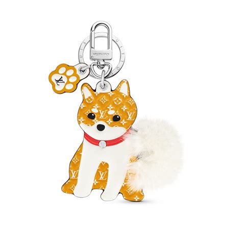 louis vuitton shiba keychain|louis vuitton key holder charm.